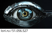 automation blinking robotic eye ai generated. Стоковое AI-изображение, AI-художник Vectorwin / Фотобанк Лори