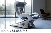 swivel replicating office chair ai generated. Стоковое AI-изображение, AI-художник Vectorwin / Фотобанк Лори