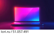 fan pulsating laptop ai generated. Стоковое AI-изображение, AI-художник Vectorwin / Фотобанк Лори