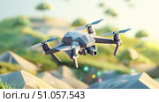 flight streaming remote control drone ai generated. Стоковое AI-изображение, AI-художник Vectorwin / Фотобанк Лори