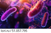 observation zooming into bacteria colony ai generated. Стоковое AI-изображение, AI-художник Vectorwin / Фотобанк Лори