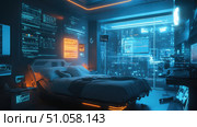 humidity data stream from interior bedroom ai generated. Стоковое AI-изображение, AI-художник Vectorwin / Фотобанк Лори