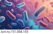 microbiology disassembling bacteria colony ai generated. Стоковое AI-изображение, AI-художник Vectorwin / Фотобанк Лори