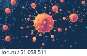 cytokines simulation of immune system network ai generated. Стоковое AI-изображение, AI-художник Vectorwin / Фотобанк Лори