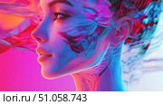 digital layering ai-generated art ai generated. Стоковое AI-изображение, AI-художник Vectorwin / Фотобанк Лори