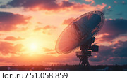 nology morphing tech satellite dish ai generated. Стоковое AI-изображение, AI-художник Vectorwin / Фотобанк Лори