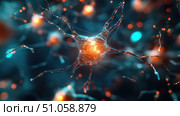 brainwave beaming neural signal ai generated. Стоковое AI-изображение, AI-художник Vectorwin / Фотобанк Лори