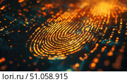 authentication warping digital fingerprint ai generated. Стоковое AI-изображение, AI-художник Vectorwin / Фотобанк Лори