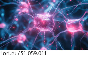 synapses illuminating neural signal ai generated. Стоковое AI-изображение, AI-художник Vectorwin / Фотобанк Лори
