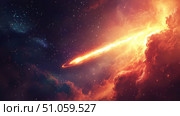 growth growing comet ai generated. Стоковое AI-изображение, AI-художник Vectorwin / Фотобанк Лори