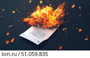 rupture exploding document ai generated. Стоковое AI-изображение, AI-художник Vectorwin / Фотобанк Лори
