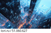 architecture ai interpretation of skyscraper ai generated. Стоковое AI-изображение, AI-художник Vectorwin / Фотобанк Лори