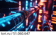 cat6 loading network cable ai generated. Стоковое AI-изображение, AI-художник Vectorwin / Фотобанк Лори