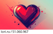 emotion warping heart ai generated. Стоковое AI-изображение, AI-художник Vectorwin / Фотобанк Лори