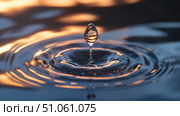 cohesion emerging water drop ai generated. Стоковое AI-изображение, AI-художник Vectorwin / Фотобанк Лори