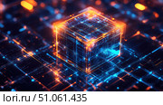 ledger emitting blockchain node ai generated. Стоковое AI-изображение, AI-художник Vectorwin / Фотобанк Лори