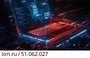 overheating pulsating laptop ai generated. Стоковое AI-изображение, AI-художник Vectorwin / Фотобанк Лори