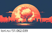 radiation scrolling nuclear core ai generated. Стоковое AI-изображение, AI-художник Vectorwin / Фотобанк Лори