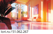 furniture exploding view of interior staging ai generated. Стоковое AI-изображение, AI-художник Vectorwin / Фотобанк Лори