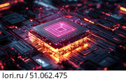 entanglement fading quantum processor ai generated. Стоковое AI-изображение, AI-художник Vectorwin / Фотобанк Лори