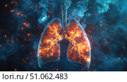 rupture exploding lungs ai generated. Стоковое AI-изображение, AI-художник Vectorwin / Фотобанк Лори