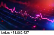 interval zooming into ekg line ai generated. Стоковое AI-изображение, AI-художник Vectorwin / Фотобанк Лори