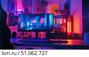boot lighting up desktop computer ai generated. Стоковое AI-изображение, AI-художник Vectorwin / Фотобанк Лори