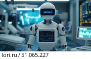 sensors data stream from healthcare robot ai generated. Стоковое AI-изображение, AI-художник Vectorwin / Фотобанк Лори