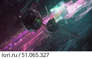 frequency vibrating satellite ai generated. Стоковое AI-изображение, AI-художник Vectorwin / Фотобанк Лори
