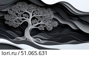 frequency vibrating tree ai generated. Стоковое AI-изображение, AI-художник Vectorwin / Фотобанк Лори