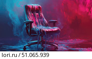 swivel melting office chair ai generated. Стоковое AI-изображение, AI-художник Vectorwin / Фотобанк Лори