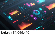 sm glowing effect on smart home dashboard ai generated. Стоковое AI-изображение, AI-художник Vectorwin / Фотобанк Лори