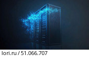 uninstall dissolving server rack ai generated. Стоковое AI-изображение, AI-художник Vectorwin / Фотобанк Лори