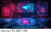 innovation lighting up holographic ui ai generated. Стоковое AI-изображение, AI-художник Vectorwin / Фотобанк Лори