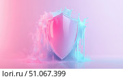 encryption melting cybersecurity shield ai generated. Стоковое AI-изображение, AI-художник Vectorwin / Фотобанк Лори