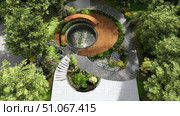 symmetry rotating garden design plan ai generated. Стоковое AI-изображение, AI-художник Vectorwin / Фотобанк Лори