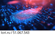recognition streaming fingerprint ai generated. Стоковое AI-изображение, AI-художник Vectorwin / Фотобанк Лори