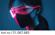 filter emitting face mask ai generated. Стоковое AI-изображение, AI-художник Vectorwin / Фотобанк Лори