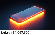 display lighting up mobile phone ai generated. Стоковое AI-изображение, AI-художник Vectorwin / Фотобанк Лори