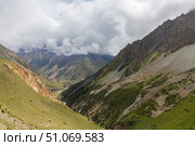 Barskoon Gorge in Kyrgyzstan. Стоковое фото, фотограф Юлия Белоусова / Фотобанк Лори