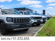 Cars for sale in a row outside. Стоковое фото, фотограф Юрий Бизгаймер / Фотобанк Лори