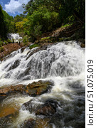 Datanla Waterfall in Dalat among the green rainforests in Southeastern Vietnam. Стоковое фото, фотограф Сергей Фролов / Фотобанк Лори