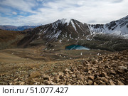 View of Caucasus mountains in autumn. Стоковое фото, фотограф Юлия Белоусова / Фотобанк Лори