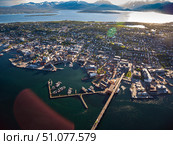 Bridge of city Tromso, Norway. Стоковое фото, фотограф Андрей Армягов / Фотобанк Лори