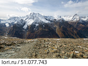 View of Caucasus mountains in Dombay. Стоковое фото, фотограф Юлия Белоусова / Фотобанк Лори