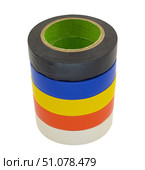 Разноцветная изоляционная лента для изоляции электрических проводов. Insulating tape to insulate of electrical wires. Стоковое фото, фотограф Татьяна Д / Фотобанк Лори