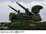 Зенитный ракетно-пушечный комплекс 2С6М1 Тунгуска. Стоковое фото, фотограф Андрей Цыганков / Фотобанк Лори