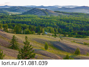 the picturesque Nurali ridge in the uchalinsky district in the southern Urals in the republic of Bashkortostan on a beautiful summer day. Стоковое фото, фотограф Акиньшин Владимир / Фотобанк Лори