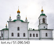 Свято-Троицкая церковь (Троицы Живоначальной и Трех Святителей). Село Юргинское. Тюменская область (2019 год). Стоковое фото, фотограф Александр Тараканов / Фотобанк Лори