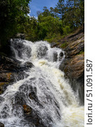 Datanla Waterfall in Dalat among the green rainforests in Southeastern Vietnam. Стоковое фото, фотограф Сергей Фролов / Фотобанк Лори